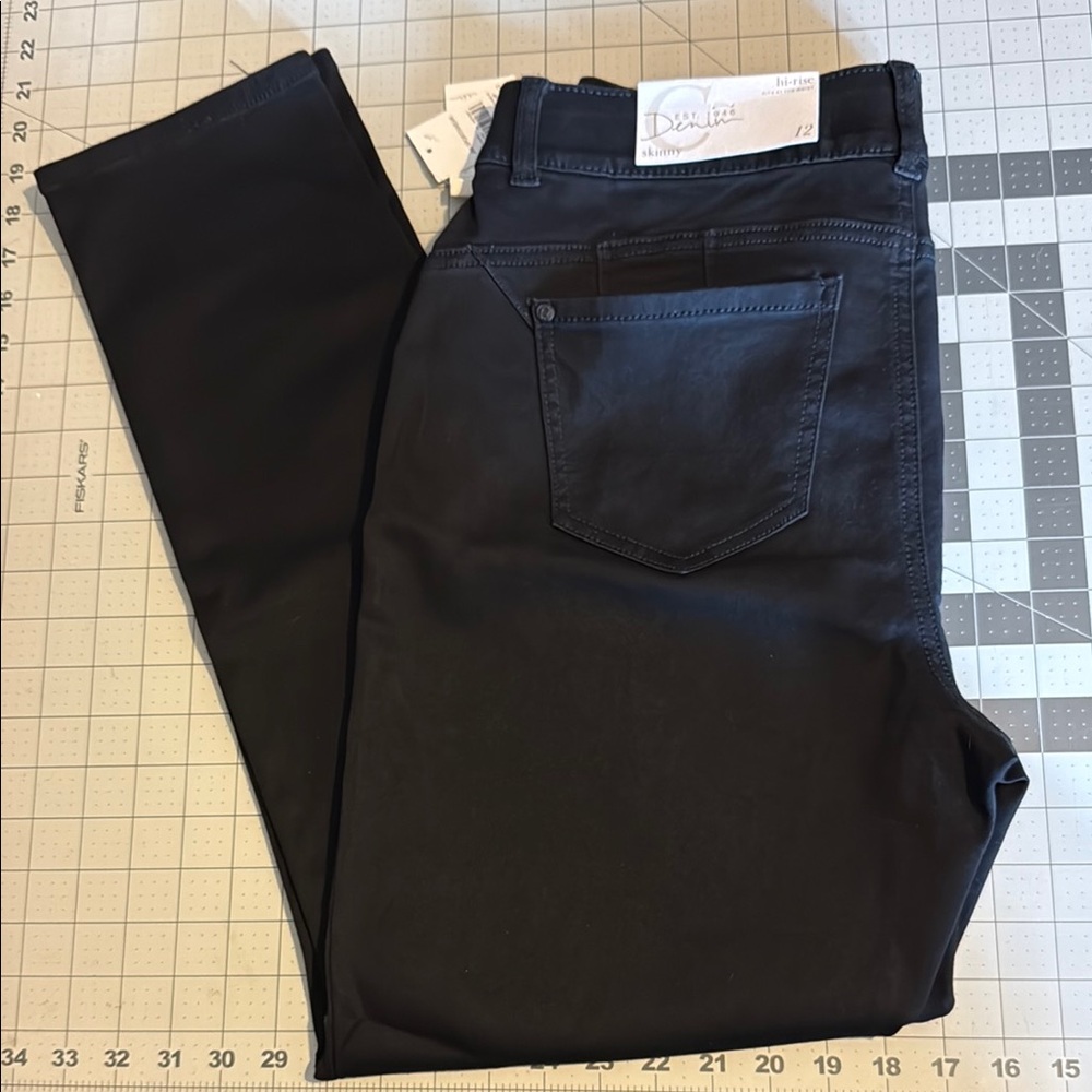 C EST 1946 Cato Black Slim Fit Jeans Hi-Rise Size 12